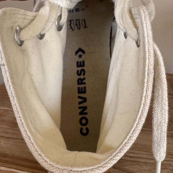 Converse Run Star Hike High in Parchment Gum Honey Platform Sneaker Size 7.5 - Picture 10 of 16